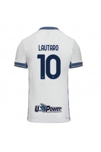 Inter Milan Lautaro Martinez #10 Voetbaltruitje Uit tenue 2024-25 Korte Mouw